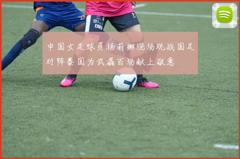 中国女足球员杨莉娜现场观战国足对阵泰国为武磊百场献上敬意